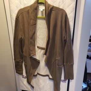 Cozy sweatshirt cardigan